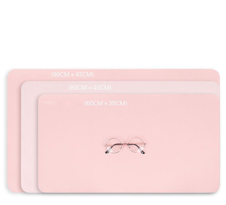 Pink & Gray Leather Laptop Keyboard Pad For Office - Image 5