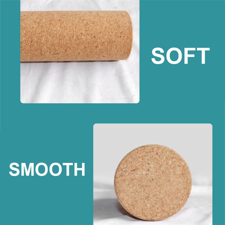 Natural Cork Yoga Pillar Column Muscle Massage Roller for Stretching Workout - Image 5