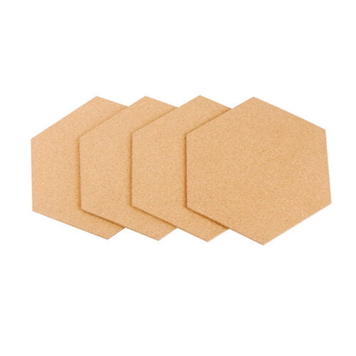 Unique Hexagon Shape Cork Coaster