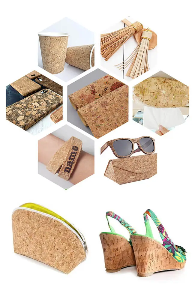 applications of cork leather